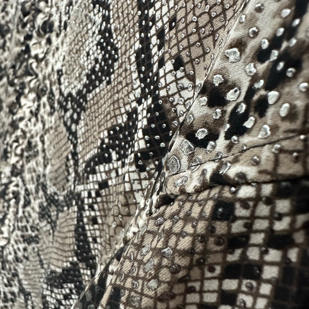 Toni Morgan Black Gray Python Snake Print Full Zi… - image 3